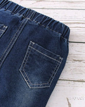 Load image into Gallery viewer, Front pleated bow jeans